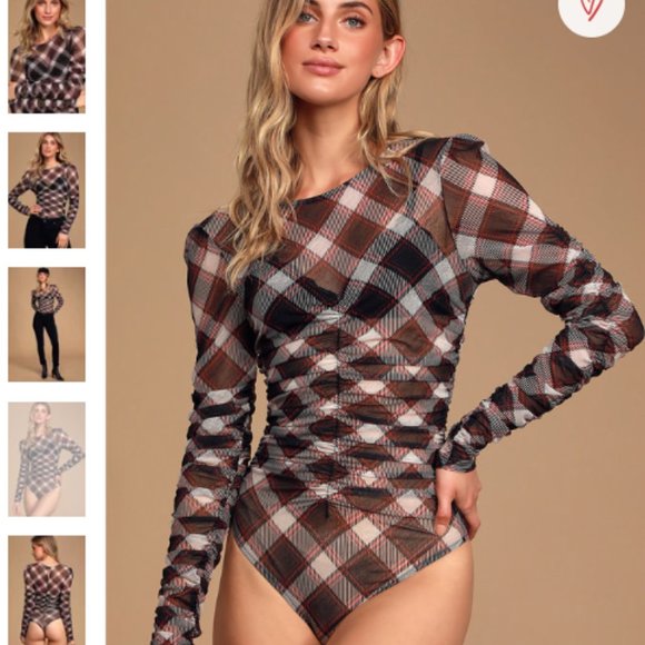 Lulus Tops - Lulu's Bodysuit Sheer top